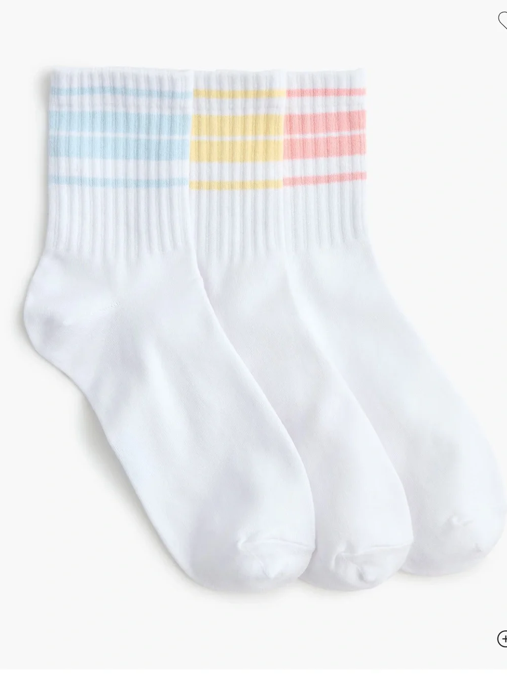 Jcrew Striped crew socks three-pack - NWT